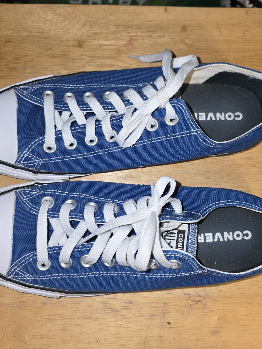 Converse Blue Low-Top Canvas Sneakers with White Accents GUC W 10.5 / M 8.5